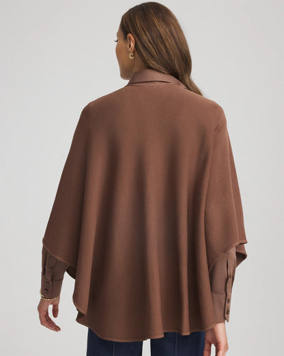 Chico's Crepe Open-Front Ruana