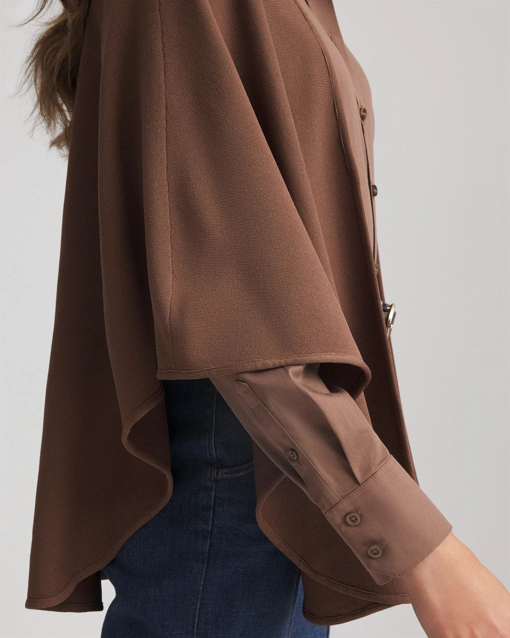 Chico's Crepe Open-Front Ruana