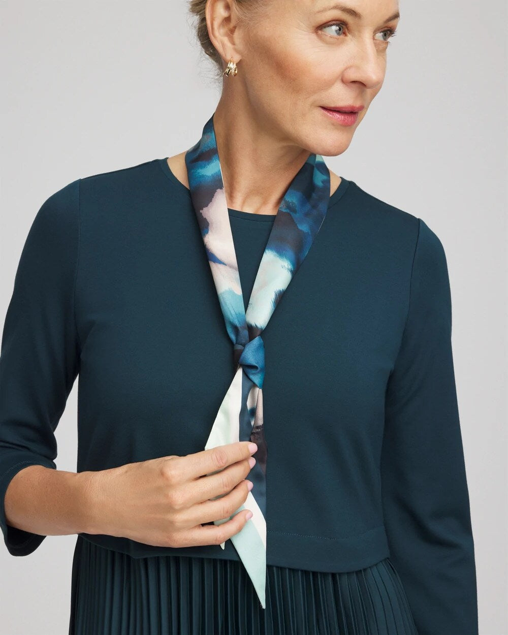 Chico's Skylight Double-Sided Skinny Scarf
