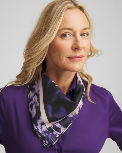 Chico's Fjord Flora Square Neckerchief Scarf