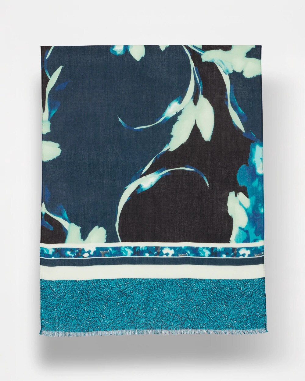 Chico's Glacier Colorblock Oblong Scarf
