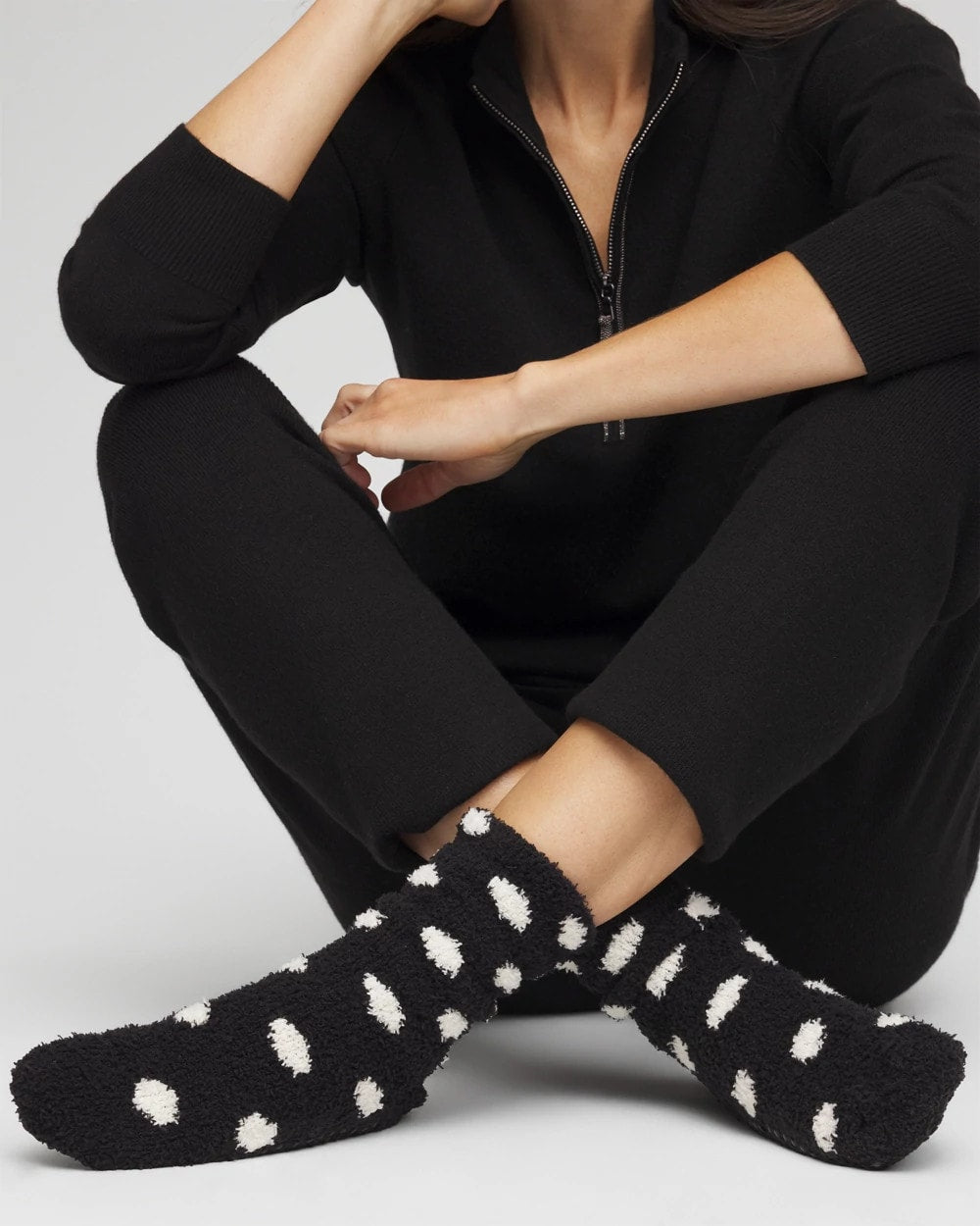Chico's Polka Dot Cozy Socks