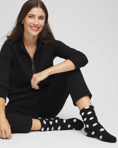 Chico's Polka Dot Cozy Socks