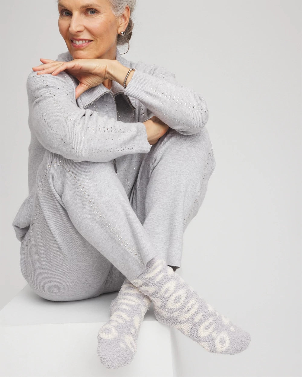 Chico's Animal Print Cozy Socks