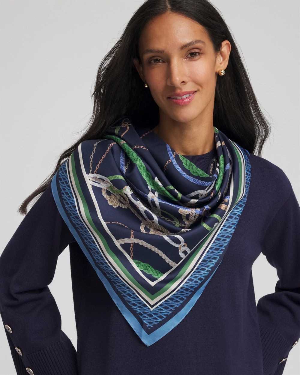 Chico's Rope Relic Square Scarf