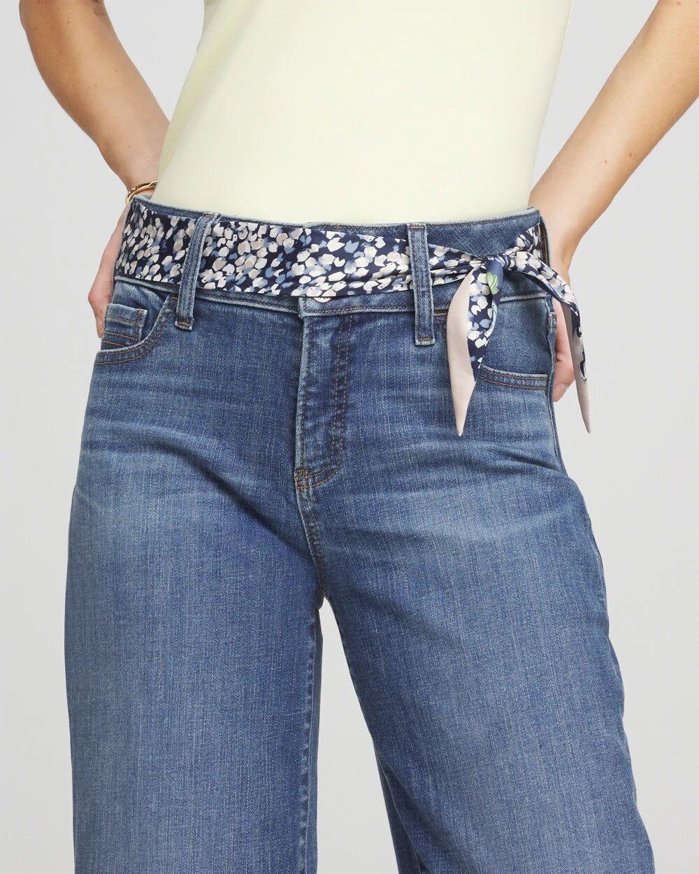 Chico's Printed Woven Skinny Scarf