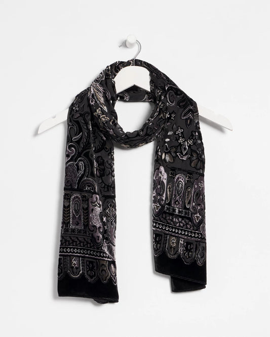 Chico's Velvet Burnout Oblong Scarf