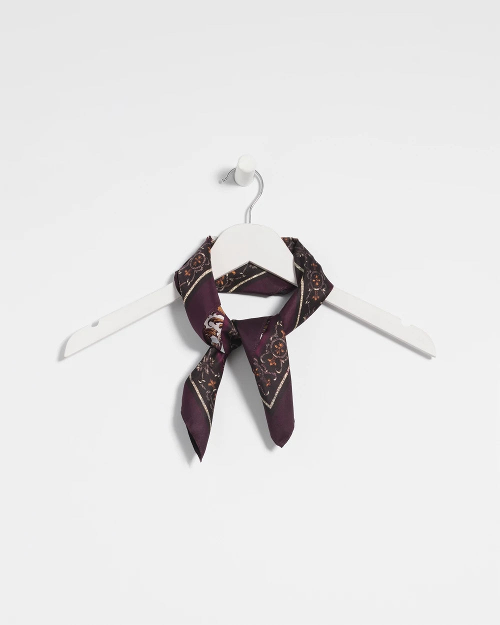 Chico's Frosty Floral Square Neckerchief Scarf