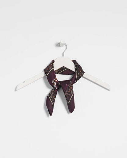 Chico's Frosty Floral Square Neckerchief Scarf