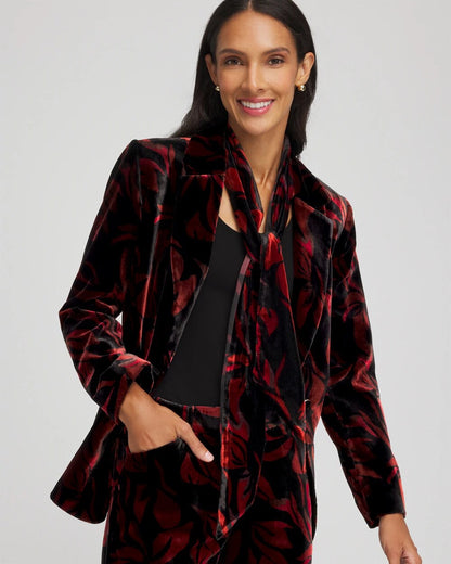Chico's Velvet Rose Skinny Scarf