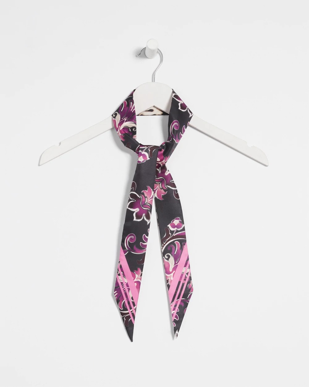Chico's Floral Animal Print Skinny Scarf