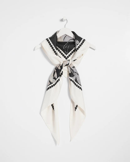 Chico's Printed Triangle Neckerchief Scarf