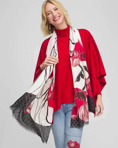 Chico's Vinstra Vine Oblong Scarf