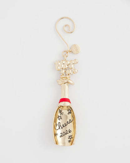 Chico's Champagne Bottle Ornament