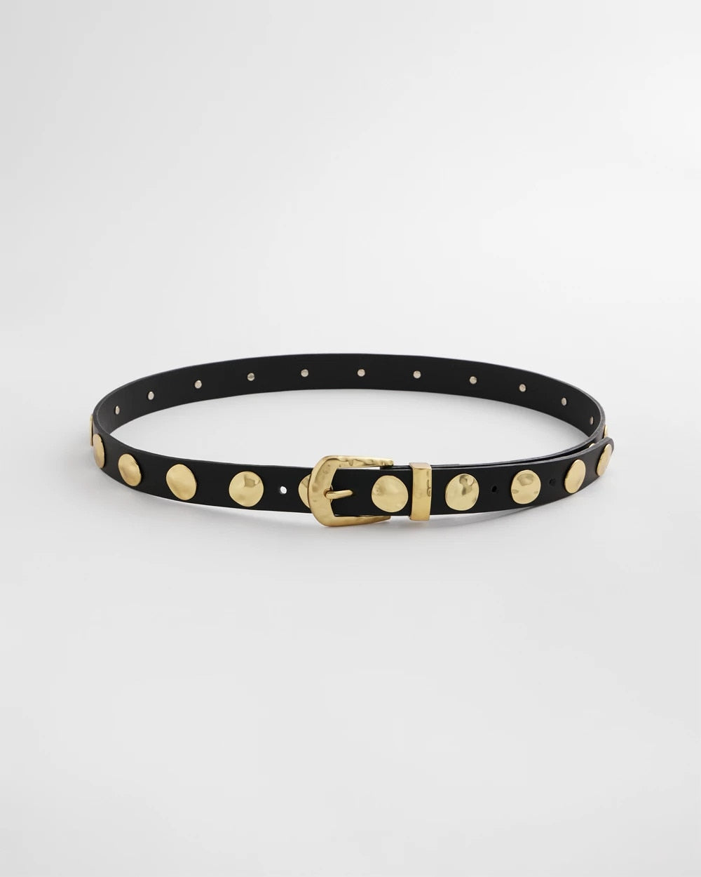 Chico's Studded Faux Leather Trouser Belt