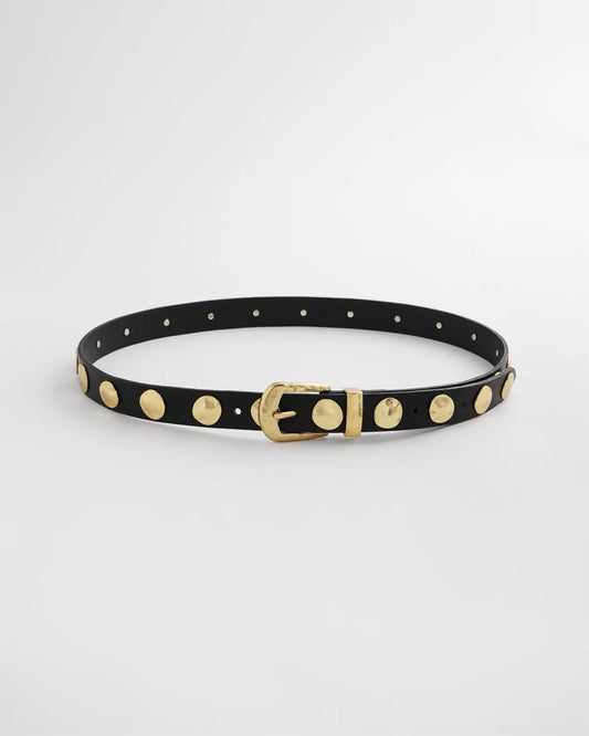 Chico's Studded Faux Leather Trouser Belt
