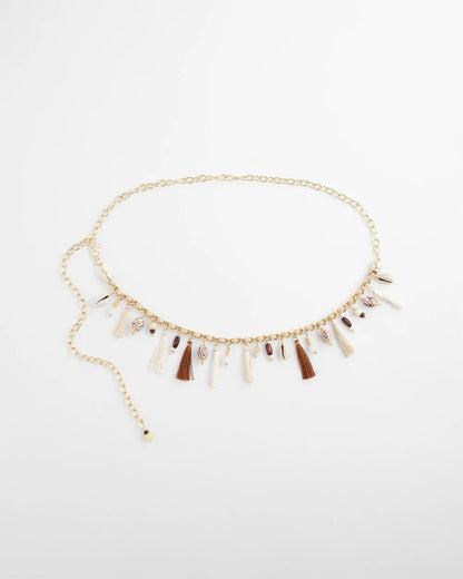 Chico's Novelty Beaded Chain Belt