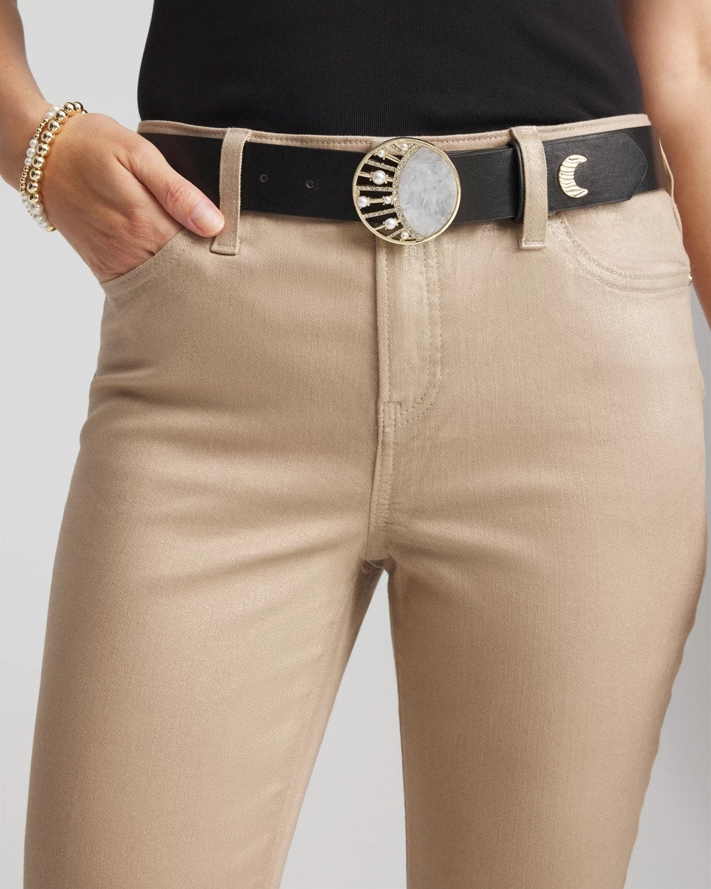 Chico's Moon & Stars Trouser Belt