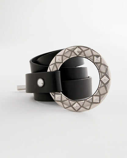 Chico's Silver Toggle Trouser Belt