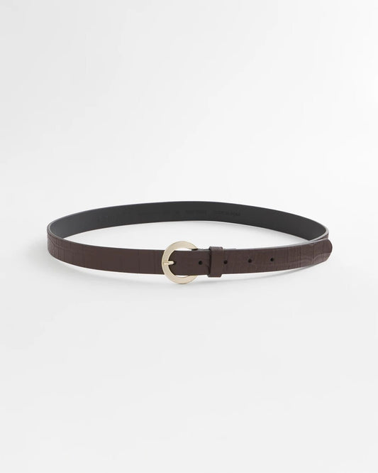 Chico's Crocodile Motif Trouser Belt