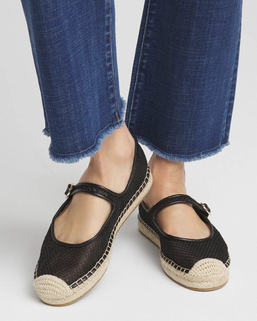 Chico's Eliana Mesh Mary Jane Espadrille