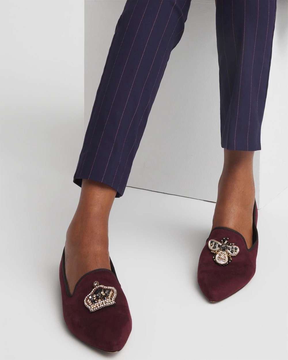 Chico's Grace Queen Bee Slip-On Loafers