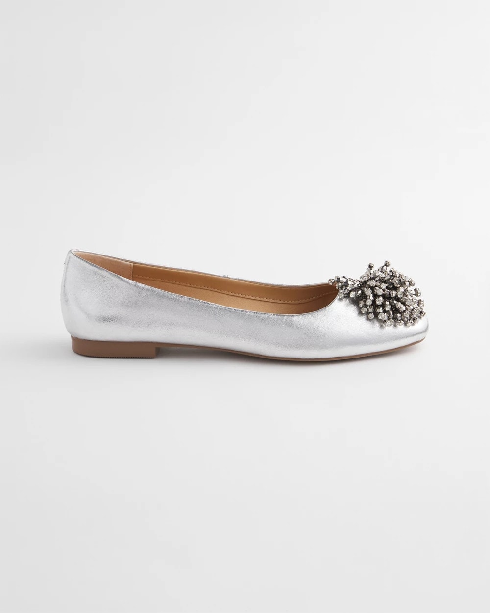 Chico's Omega Beaded Ballet Flats
