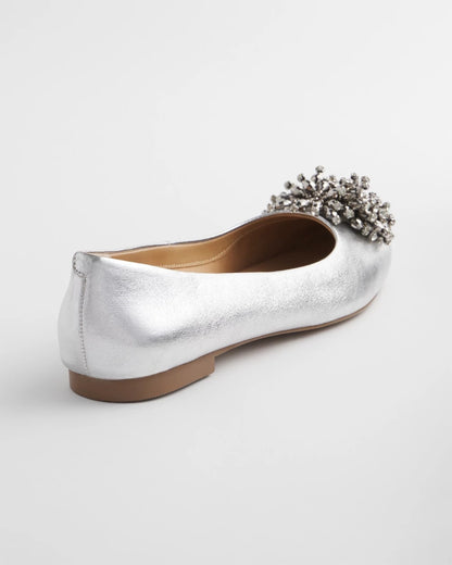 Chico's Omega Beaded Ballet Flats