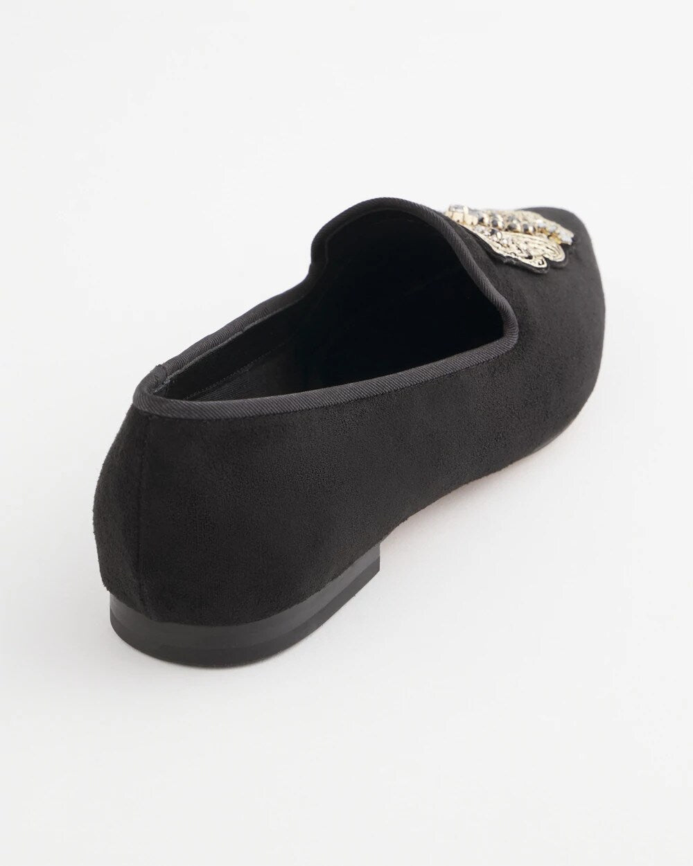 Chico's Black Microsuede Loafers