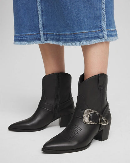 Chico's Kris Western Buckle Boots