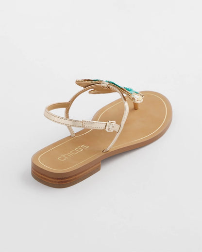 Chico's Butterfly T-Strap Sandal