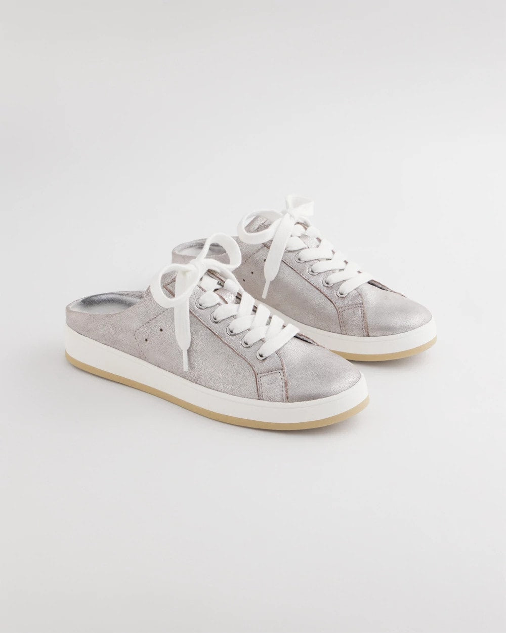 Chico's Metallic Snap Slip-On Sneakers