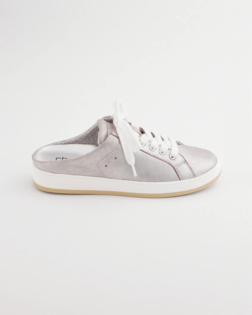 Chico's Metallic Snap Slip-On Sneakers