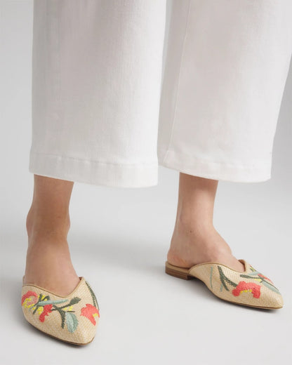 Chico's Gabby Raffia Mule