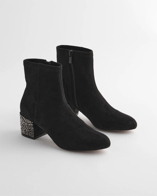 Chico's Embellished Destiny Art Deco Boot Heels
