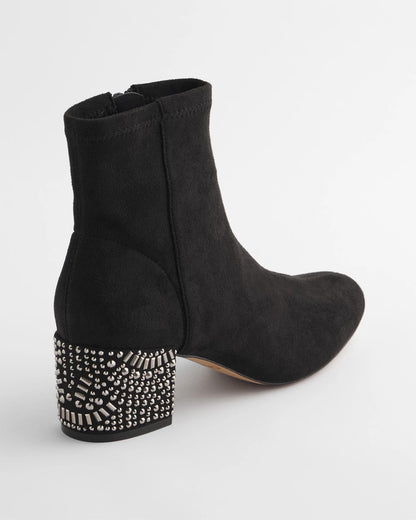 Chico's Embellished Destiny Art Deco Boot Heels