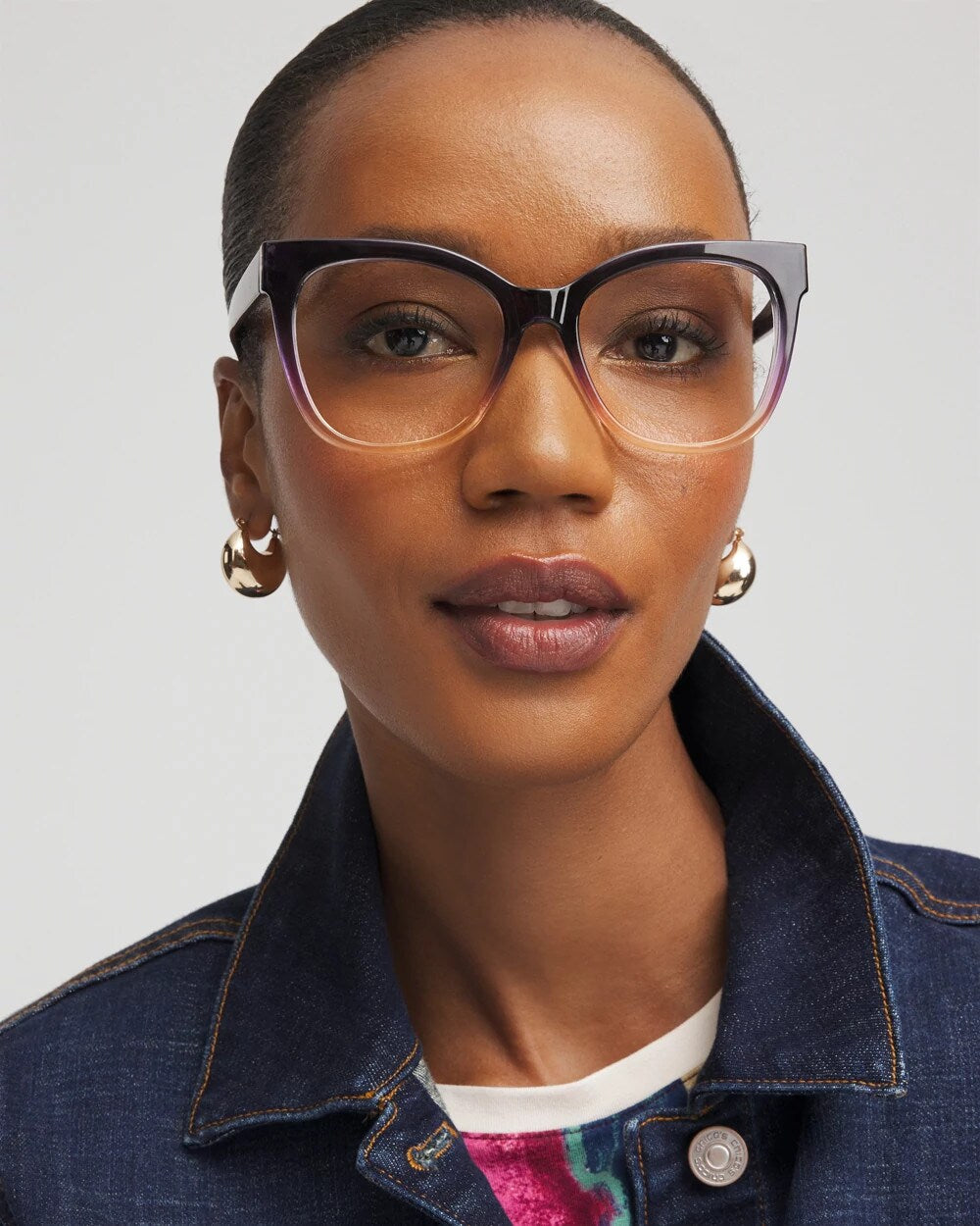 Chico's Cat Eye Colorblock Readers
