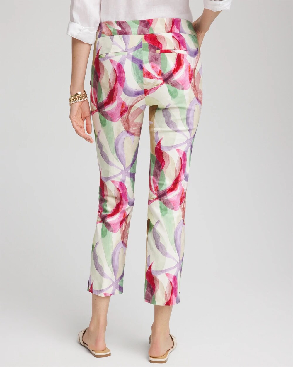 Chico's Petite Brigitte™ Slub Slim Cropped Pants