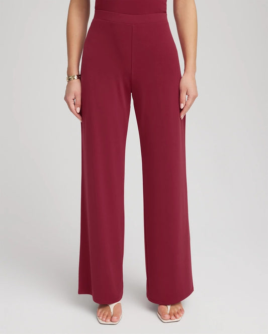 Chico's Petite Travelers™ Knit Wide-Leg Pants