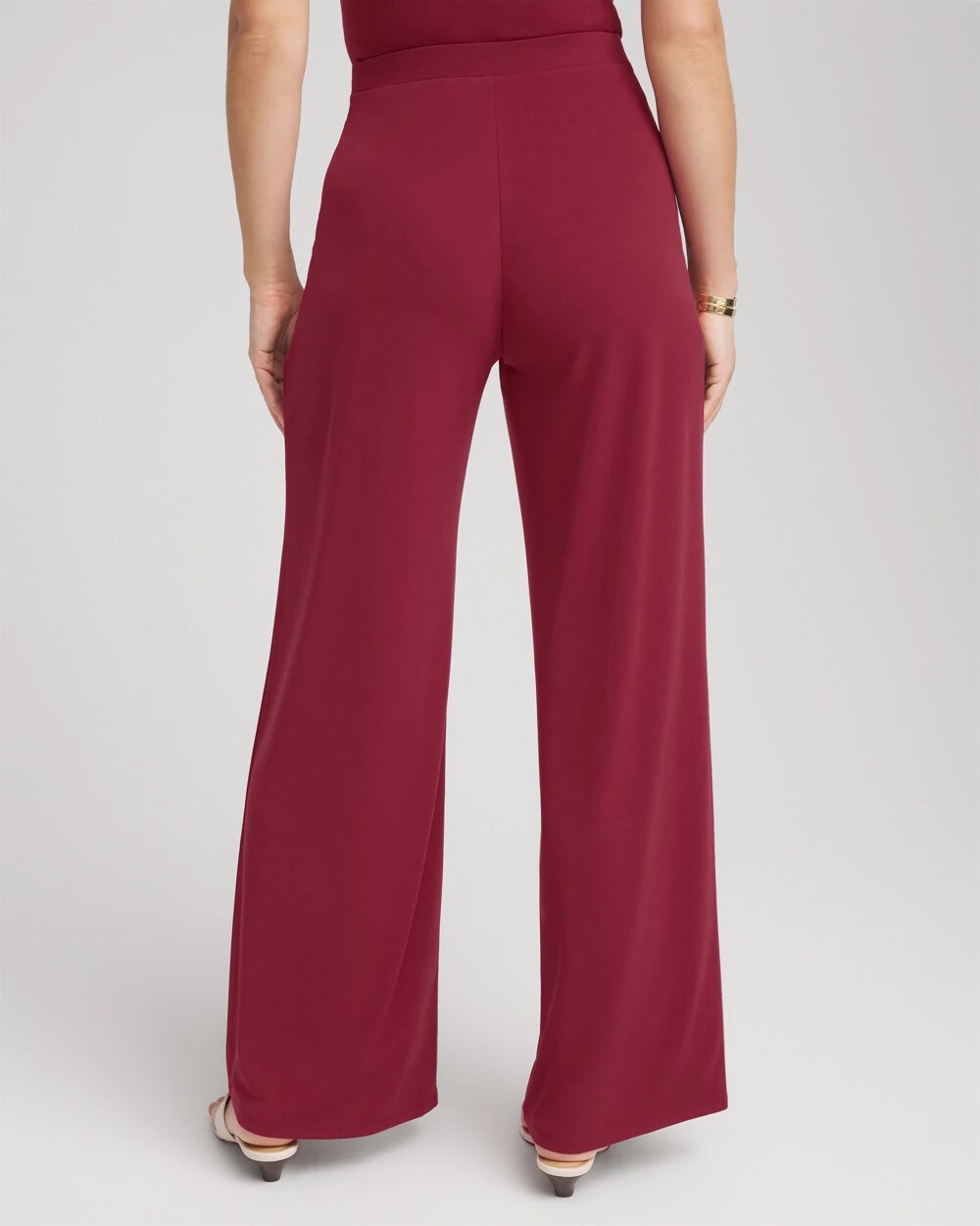 Chico's Petite Travelers™ Knit Wide-Leg Pants