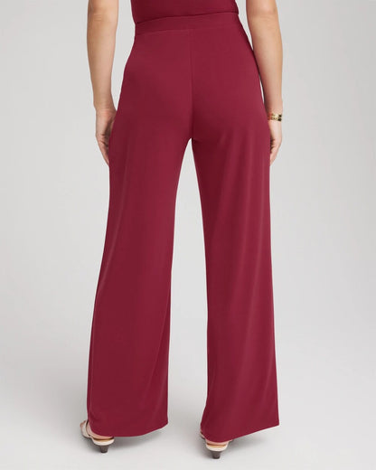 Chico's Petite Travelers™ Knit Wide-Leg Pants