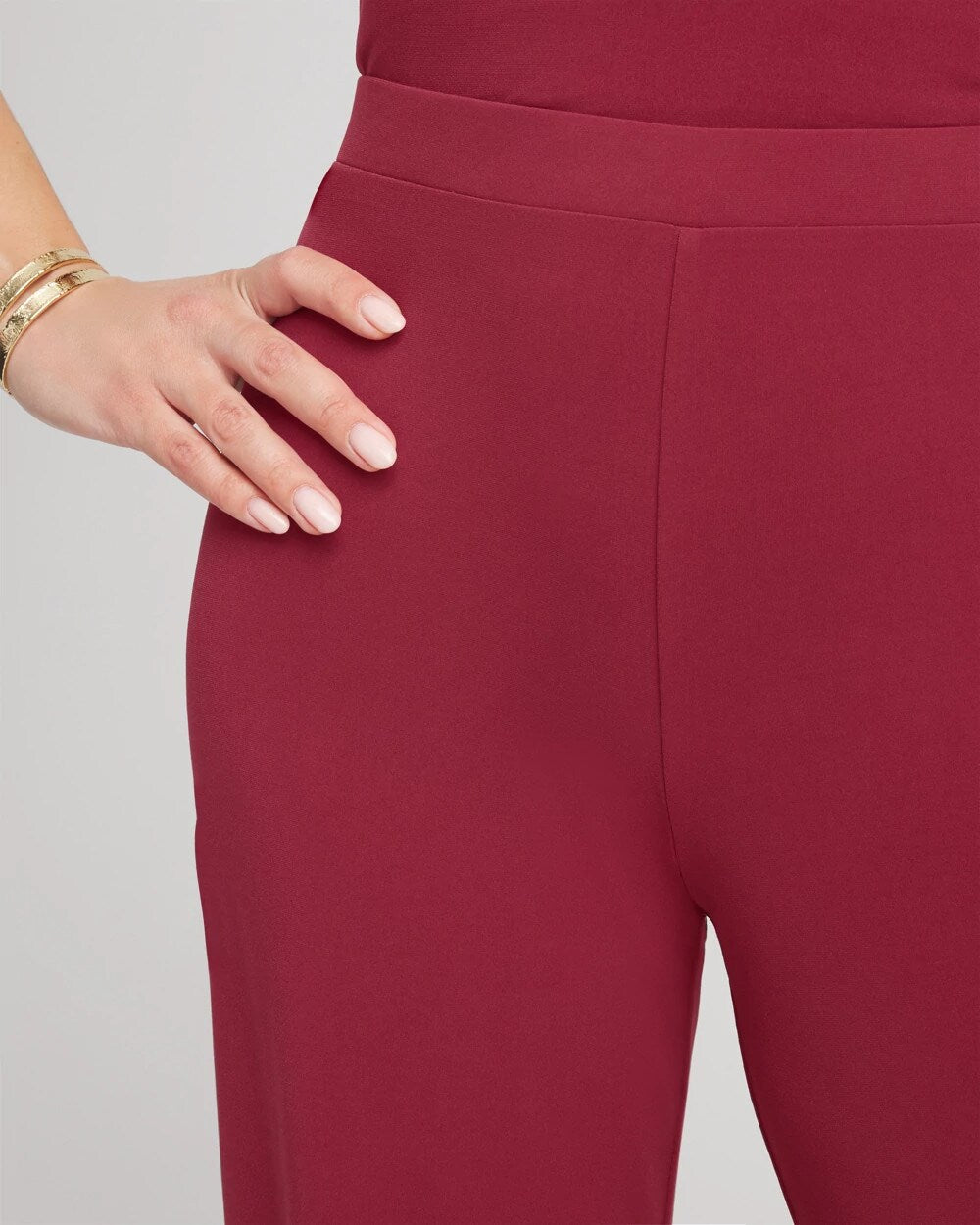 Chico's Petite Travelers™ Knit Wide-Leg Pants