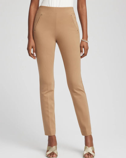 Chico's Petite Juliet Slim Trim Detail Ankle Pants