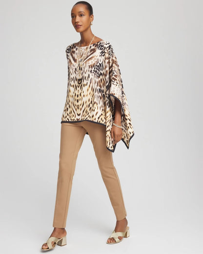 Chico's Petite Juliet Slim Trim Detail Ankle Pants