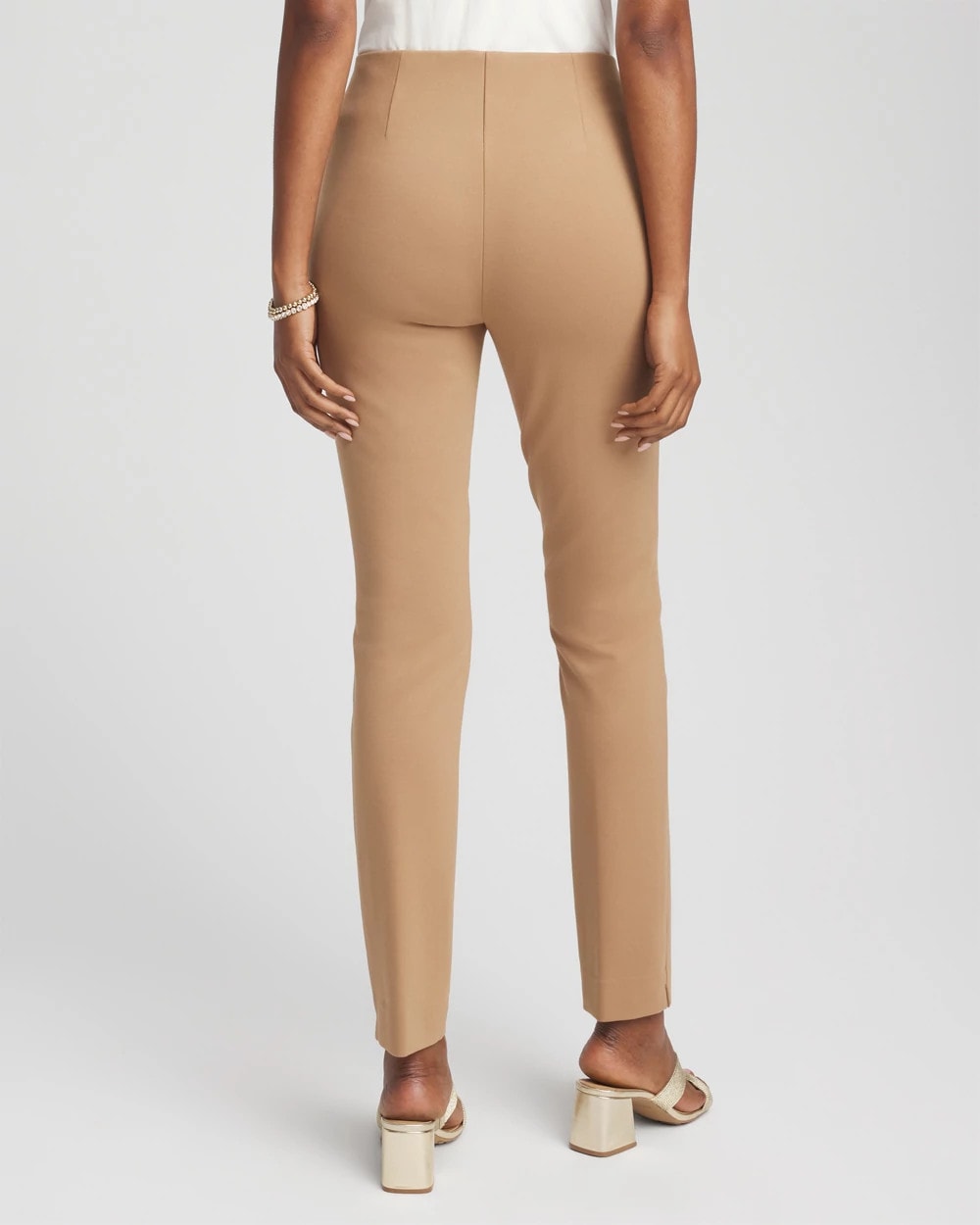 Chico's Petite Juliet Slim Trim Detail Ankle Pants
