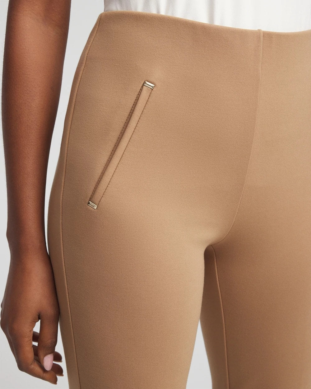 Chico's Petite Juliet Slim Trim Detail Ankle Pants