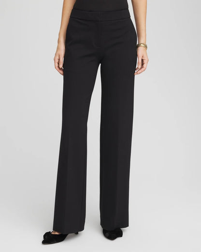 Chico's Petite Emme Wide-Leg Trouser Ponte Pants