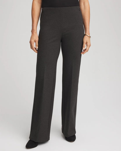Chico's Petite Juliet Wide Full-Length Ponte Pants