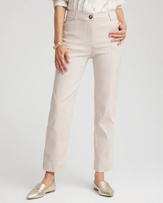 Chico's Petite Bi-Stretch Straight Ankle Pants