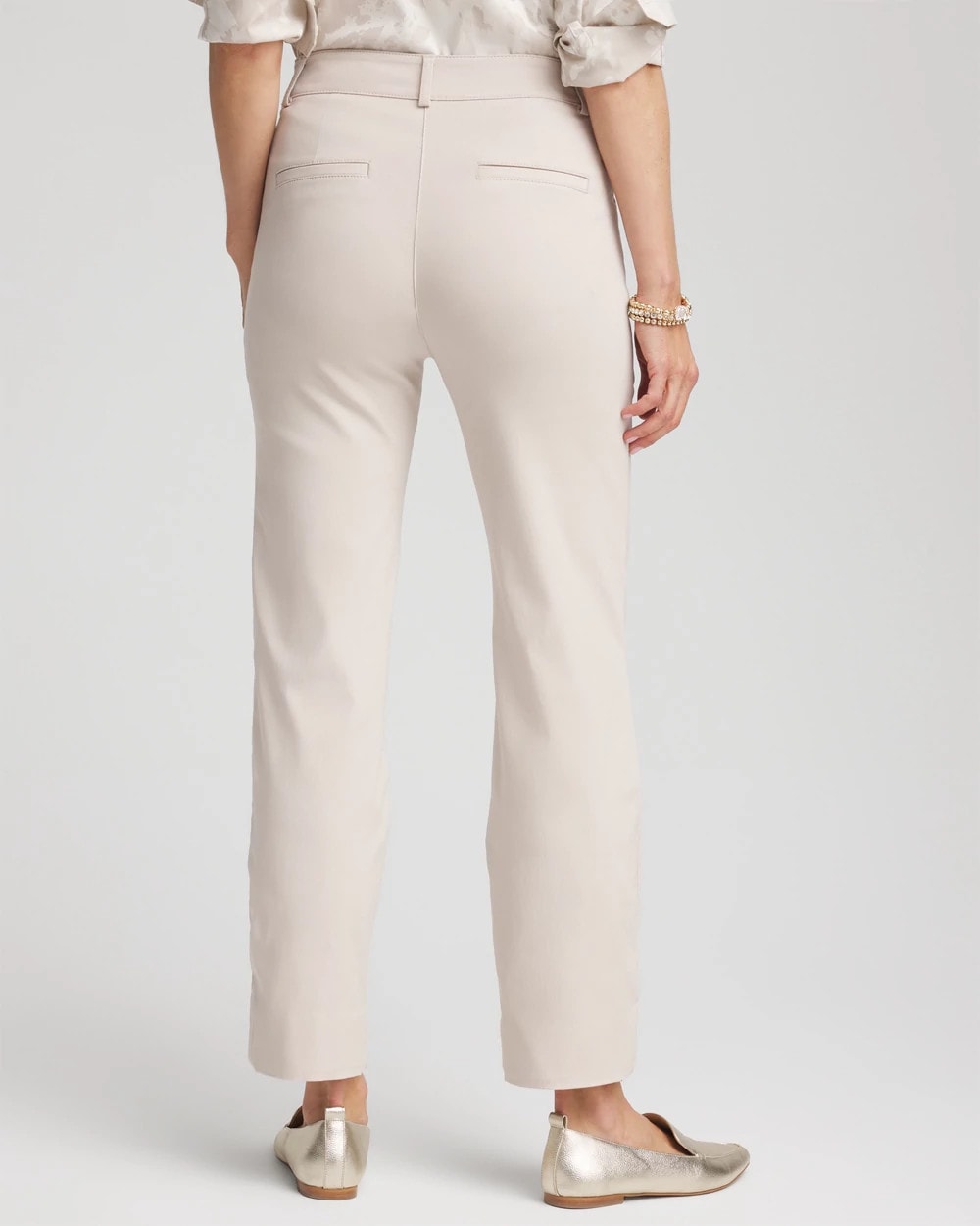 Chico's Petite Bi-Stretch Straight Ankle Pants